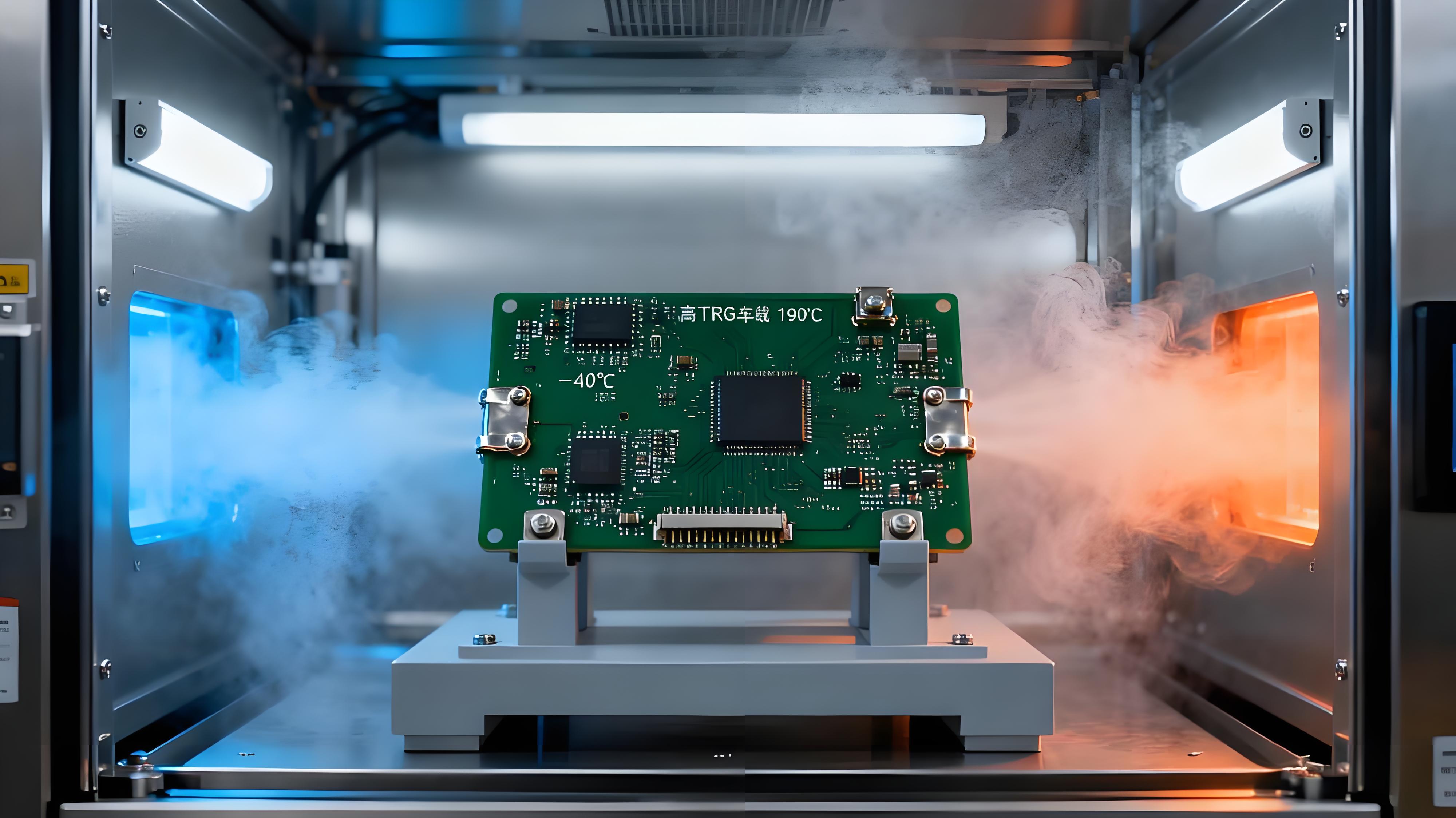 新能源汽車自動駕駛域控制器高TG PCB測試場景,TG190℃板材通過-40℃至150℃冷熱循環.jpeg