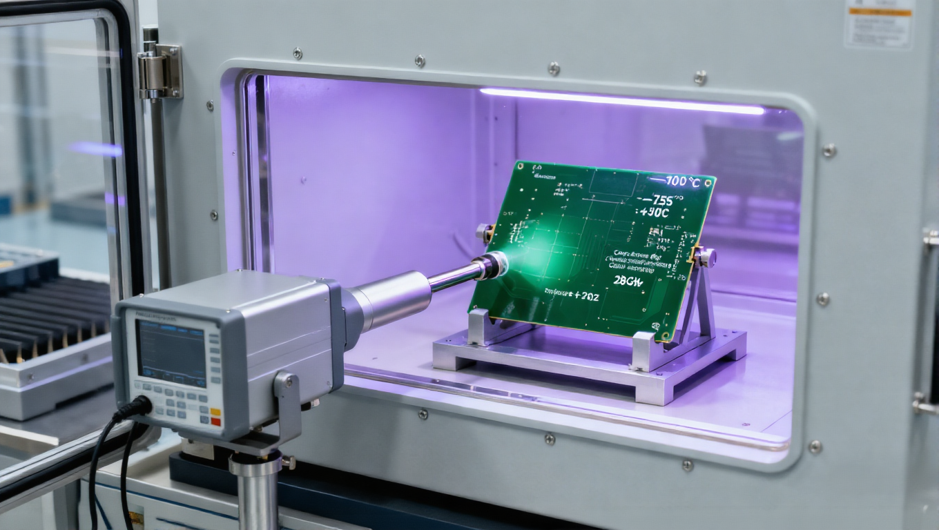 衛星通信高頻板極端環境測試場景，-150℃~+125℃循環 + 介電穩定滿足太空環境要求.png