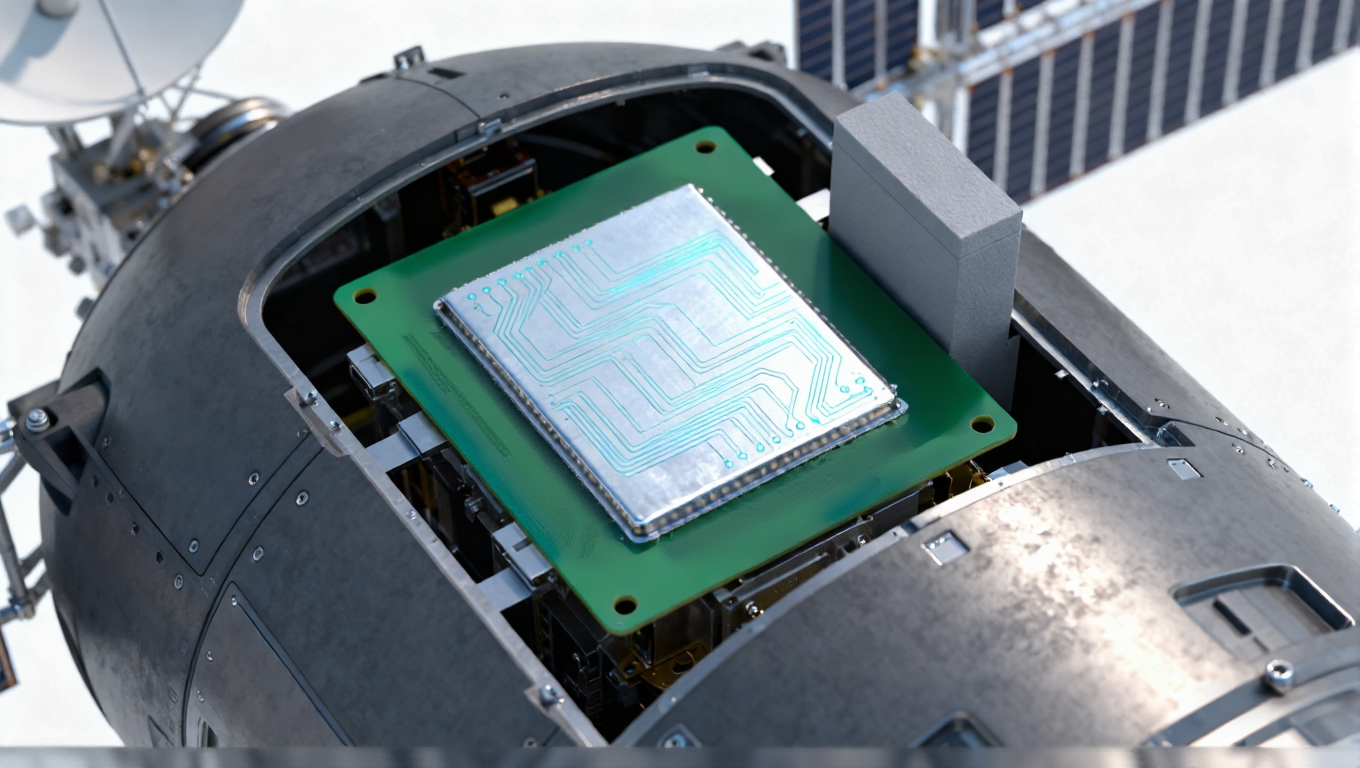 低軌衛星相控陣天線高頻板場景，RO3003+FR4 混壓 + 0.1mm 盲孔提升天線效率至 68%.png