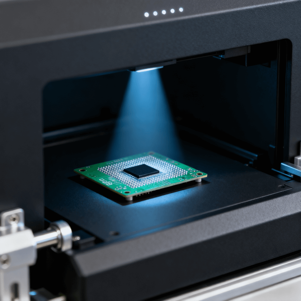 PCB可靠性測試 X-Ray檢測設備 綠色PCB板BGA焊點檢測.png